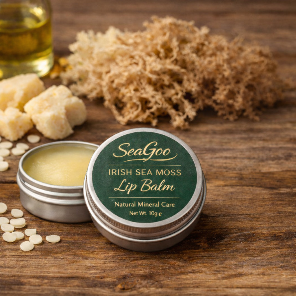 SeaGoo Irish Sea Moss Lip Balm – 10g | Natural Hydrating Repair Balm